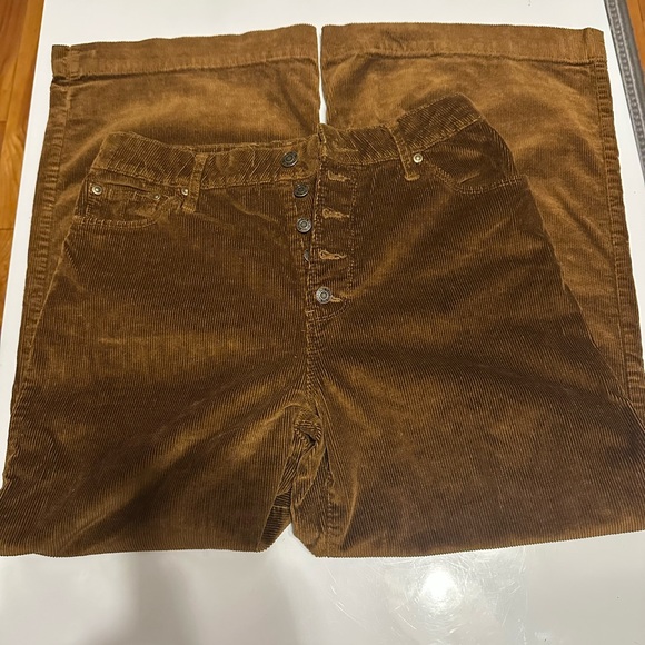 Time and Tru High Rise Corduroy Pants - Brown - Picture 3 of 8